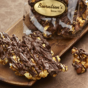 Chocolate Drizzled Caramel Corn